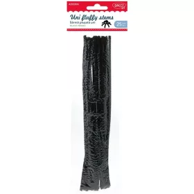   Zsenília 6 mm 25 db/csomag Daco fekete|fekete, 25 db/cs, 6 mm,  AD008N