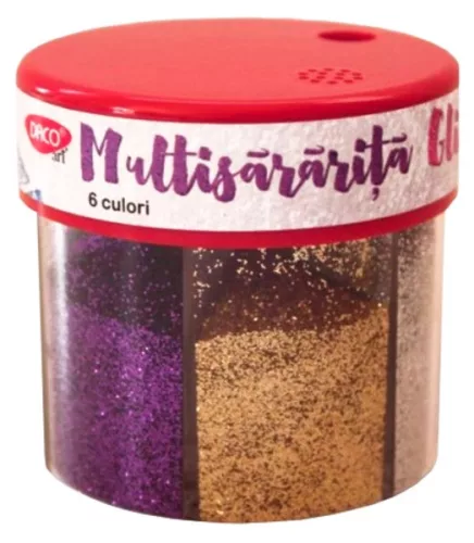 Csillámpor 50 g Daco 6 szín|6 szín/dob, biológiailag lebomló, PU050