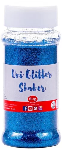 Csillámpor 60 g Daco kék|biológiailag lebomló, PU060A