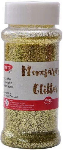 Csillámpor 60 g Daco arany|biológiailag lebomló, PU060AU
