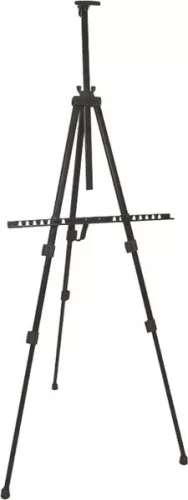 Festőállvány, fém 180 cm Daco|180 cm magasság, 90 cm vászon,