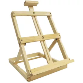   Festőállvány, fenyő 64 cm Daco|30,5x38/64 cm, 58 cm vászon, 7 dőlésszög