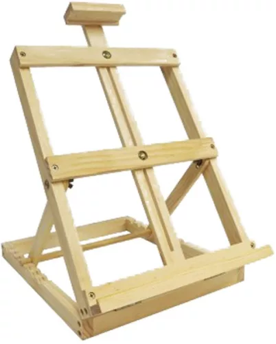 Festőállvány, fenyő 64 cm Daco|30,5x38/64 cm, 58 cm vászon, 7 dőlésszög
