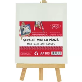   Festővászon állvánnyal 10x12 cm Daco|9x16 cm, 10x12 cm vászon, AA103