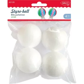   Hungarocell golyó 60 mm 4 db/csomag Daco|Styro-ball, 4 db/cs, AD128