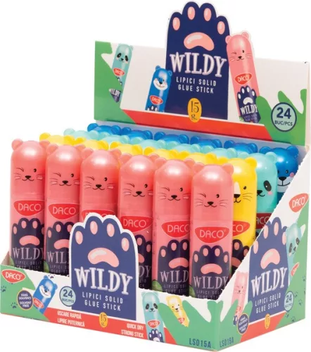 Ragasztó stift 15 g Daco "Wildly|állatos, PVP, LS015A