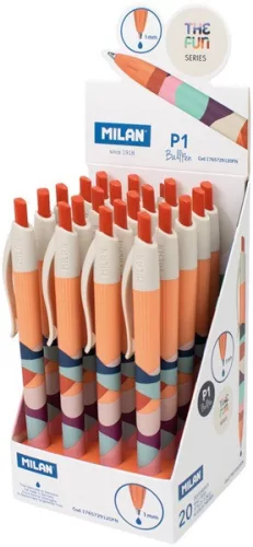 Golyóstoll 1 mm Milan P1 "The Fun" kék|kék, 1765729120,99351806,1765729120FN