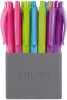 Golyóstoll 1 mm Milan P1 "Touch" Colours vegyes színek|világoskék, világoszöld, narancs, rózsa,