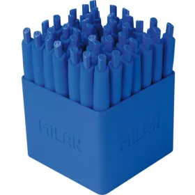   Golyóstoll 1 mm gumírozott test Milan P1 "Touch" Mini kék|kék, gumírozott test, mini, 176530140