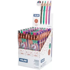   Golyóstoll készlet 1 mm 4 db-os Milan P1 "Copper" vegyes színek|A készlet nem bontható! 4 db/klt