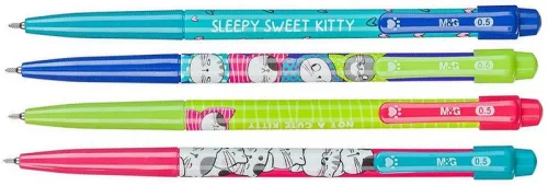 Golyóstoll 0,5 mm M&G "So Many Cats" kék|So Many Cats, kék, 0,5 mm, ABP888R8