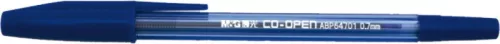 Golyóstoll 0,7 mm M&G "Co-Open" kék|kék, 0,7 mm, ABP64701, ABP64774