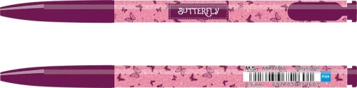 Golyóstoll 0,5 mm M&G "Butterfly" kék|ABP82767, kék, 0,5 mm