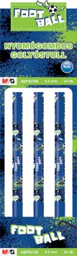 Golyóstoll 0,5 mm M&G "Football" kék|ABP82768, kék, 0,5 mm