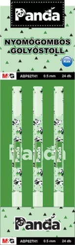 Golyóstoll 0,5 mm M&G "Panda" kék|ABP827H1, kék, 0,5 mm