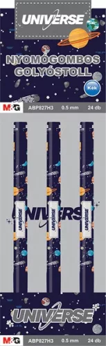 Golyóstoll 0,5 mm M&G "Universe" kék|ABP827H3, kék, 0,5 mm