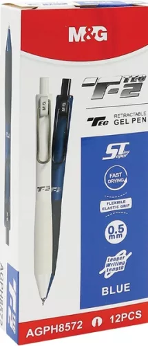 Zseléstoll 0,7 mm M&G "T-Tec" 2 kék|nyomógombos, 0,7 mm, AGPH8572