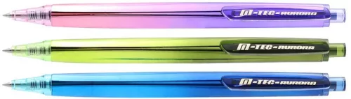 Zseléstoll 0,5 mm M&G "M-Tec" Aurora kék|kék, nyomógombos, 0,5 mm