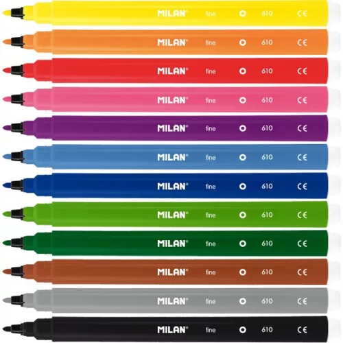 Filctoll készlet 2 mm Milan 610 12 szín|80158