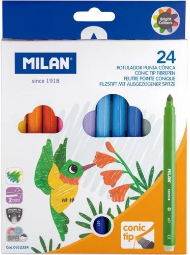 Filctoll készlet 5 mm Milan 631 24 szín|hengeres test 0612324/06120324