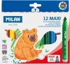 Filctoll készlet 7,5-15 mm vastag Milan 641 12 szín|12 db-os vastag filc készlet, 80020