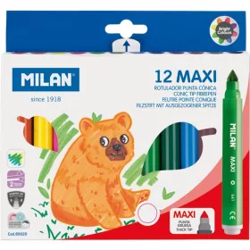   Filctoll készlet 7,5-15 mm vastag Milan 641 12 szín|12 db-os vastag filc készlet, 80020