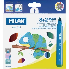   Filctoll készlet 7,5-15 mm vastag, ajándék varázsfilc Milan 643 8 szín|Magic 8+2-es varázs 80023