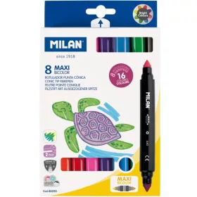   Filctoll készlet 7,5-15 mm kétvégű, vastag Milan 640 8/16 szín|Bicolour kétvégű vastag készlet, 80090