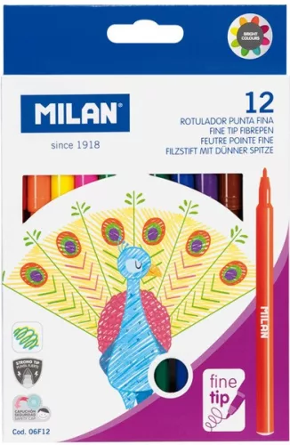 Filctoll készlet 2 mm Milan 18 szín|06F12