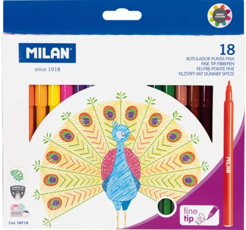 Filctoll készlet 2 mm Milan 18 szín|06F18