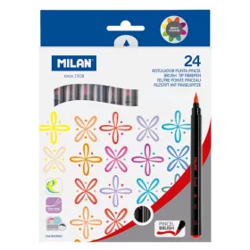 Ecsetfilc készlet 0,5-6 mm Milan 24 szín|612624
