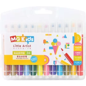   Ecsetfilc készlet 0,5-6 mm M&G 24 szín|mosható, Soft Brush, ZCPN0385