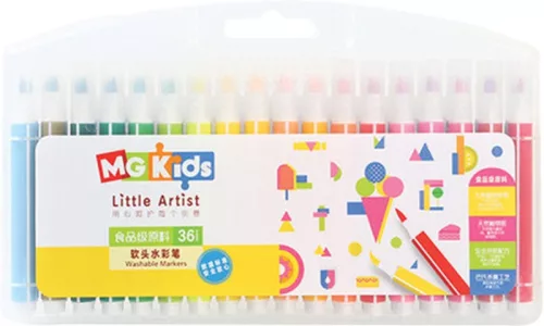Ecsetfilc készlet 0,5-6 mm M&G 36 szín|mosható, Soft Brush, ZCPN0386