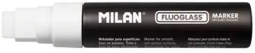 Krétamarker 8-15 mm vágott hegyű Milan "Fluoglass" fehér|Fluoglass, 15 mm, fehér, 591211006
