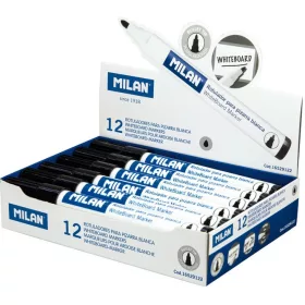  Táblamarker 3 mm gömb Milan fekete|fekete, 16529122, 12 db/doboz