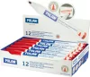 Táblamarker 3 mm gömb Milan piros|piros, 16529123, 12 db/doboz