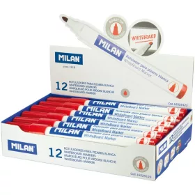   Táblamarker 3 mm gömb Milan piros|piros, 16529123, 12 db/doboz