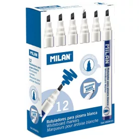   Táblamarker 1-4 mm vágott Milan kék|kék, 16528121, 12 db/doboz