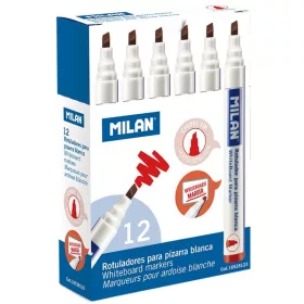  Táblamarker 1-4 mm vágott Milan piros|piros 16528123, 12 db/doboz