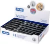 Alkoholos marker 3 mm gömb Milan fekete|fekete, 16429122, 12 db/doboz