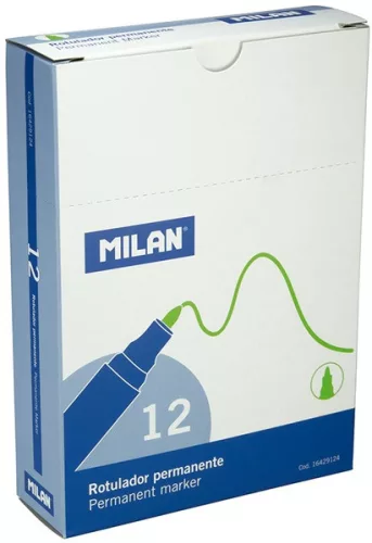 Alkoholos marker 3 mm gömb Milan zöld|zöld, 16429124, 12 db/doboz