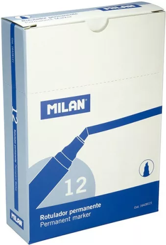 Alkoholos marker 1-5 mm vágott Milan kék|kék, 16428121, 12 db/doboz