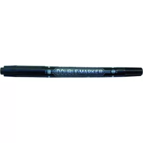   Alkoholos marker 0,8-2,8 mm kétvégű, gömb M&G "Double-Marker" fekete|gömb, fekete, Double-Marker, kétvégű