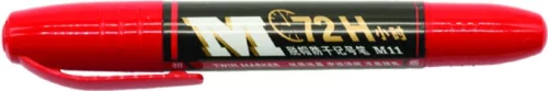 Alkoholos marker 1-3/1-5 mm kétvégű, vágott és gömb M&G "Jumbo" piros|kétvégű (gömb/vágott), piros, 1-3/1-5 mm