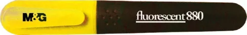 Szövegkiemelő 1-3 mm M&G "Fluorescent" 880 sárga|sárga , Fluorescent, AHM24974-971,1-3mm