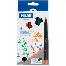 Textilmarker készlet 1 mm Milan 6 szín|textilfilc, 06P6T