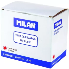   Táblamarker festék 30 ml Milan piros|piros, 6 db/doboz, 30ml, 161025306