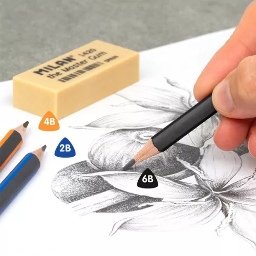 Grafitceruza 6B háromszög test Milan|12 db/doboz, 071230612