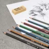Grafitceruza készlet 2H-6B Milan|2H/H/HB/B/2B/4B/6B, ajándék radírok