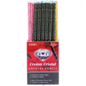   Grafitceruza HB fekete fa Daco "Cristal|fekete fa, CG501